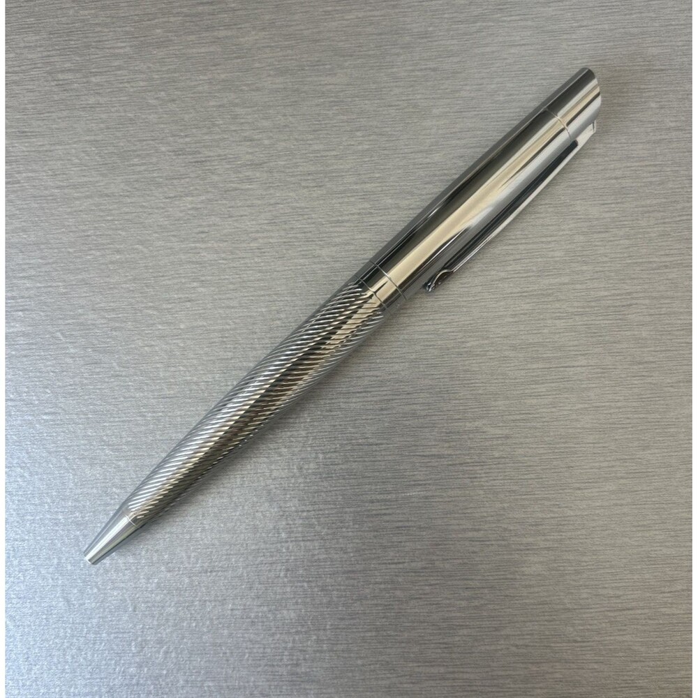 Palmero Ariosto Ballpoint Pen Fine Point 1 mm Silver Color New In Gift Box - Picture 6 of 9